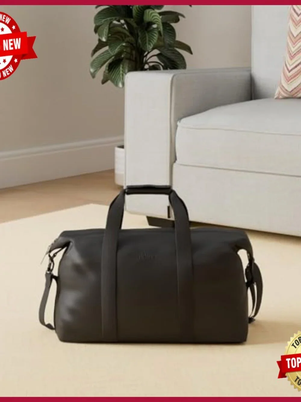 Waterproof Travel Duffel Bag with Adjustable Strap, 36L Capacity